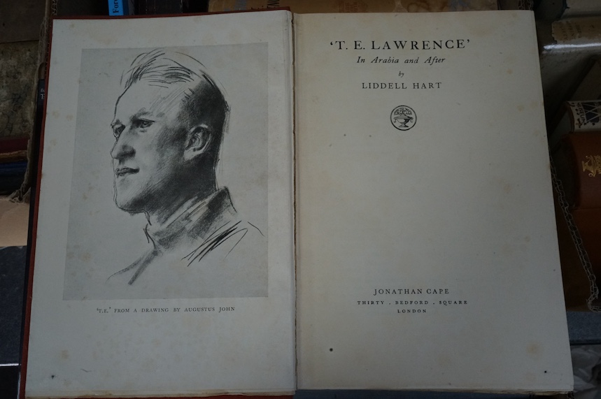 Elizabeth W. Duval - T. E. Lawrence. A Bibliography., one of 500, authors a/l pasted to front fly leaf, 4to, publishers quarter cloth, Arrow Editions, New York, 1938 and a collection of biographies, including - Thomas, L